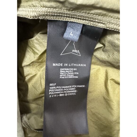 ROA Packable Wind Jacket Olive Green Large NWT! - Picture 5 of 6